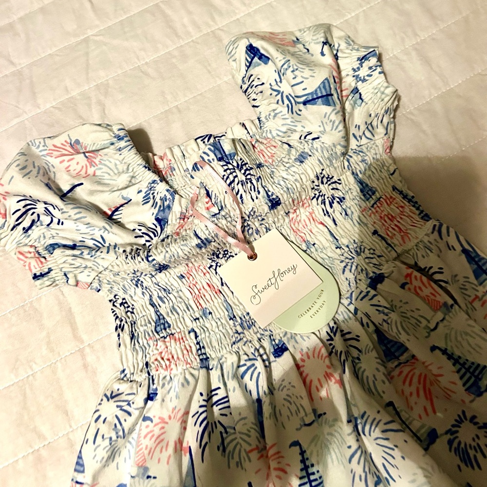 Sweet Honey Sailboat girls dress - Picture 2 of 2